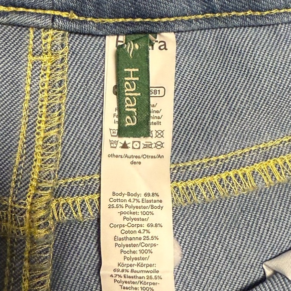Halara Flex™ High Waisted Pockets Straight Leg Washed Casual Jeans Sz Small Tall - Picture 7 of 15